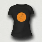 Abstract Mind (Saffron) Women T-Shirt black